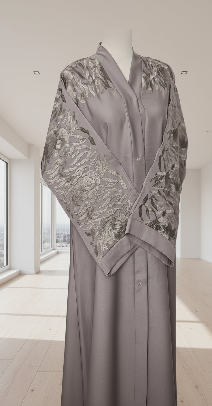 Abaya that offers a modest and islamic look to achieve the display of controlled protected beauty. 
